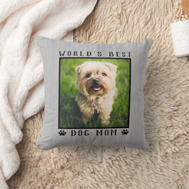 Werelds Beste Hond Moeder Pootafdrukken Huisdier F Kussen (Deken)