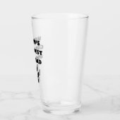 Werelds Beste Hond Papa Aangepaste Tekst Gepersona Glas (Links)