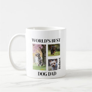 Werelds Beste Hond Papa Cadeau met Naam op Maat Koffiemok
