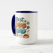Werelds Beste Hond Papa | Douane Vaderdag Mok (Voorkant links)