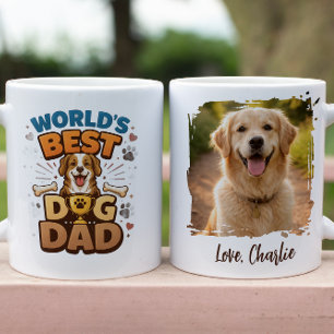 Werelds Beste Hond Papa Douane Vaderdag Mok