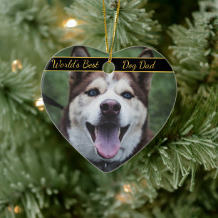 Werelds Beste Hond Papa Huisdier Foto  Keramisch Ornament