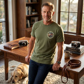 Werelds Beste Hond Papa Modern Elegante Aangepaste T-shirt