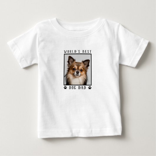 Werelds Beste Hond Papa Pootafdrukken Huisdier Fot (Voorkant)