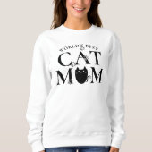 Werelds Beste Kat Mama Paw Prints Schattige Sweats Trui (Voorkant)