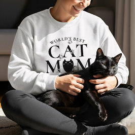 Werelds Beste Kat Mama Paw Prints Schattige Sweats Trui