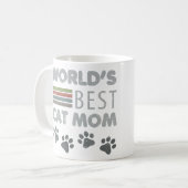 Werelds Beste Kat Moeder Koffiemok (Voorkant links)