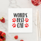 werelds beste kat servet (Insitu)