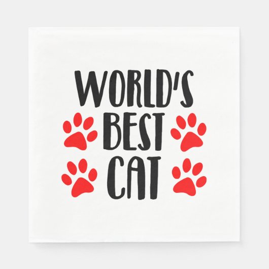 werelds beste kat servet (Voorkant)