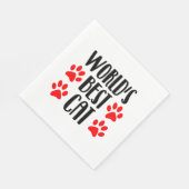 werelds beste kat servet (Hoek)