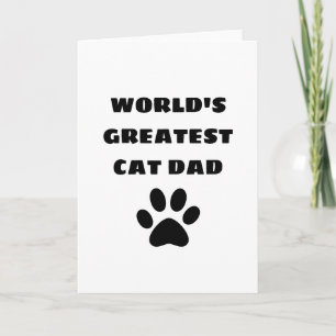 Werelds Beste Kat Vader Aangepaste Tekst Gepersona Kaart