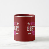 Werelds Beste Kattenmoeder Moderne Typografische B Mok (Midden)