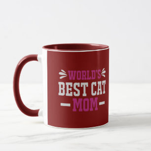 Werelds Beste Kattenmoeder Moderne Typografische B Mok