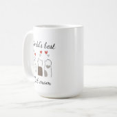 Werelds beste kattenmoeder op maat koffiemok (Voorkant links)