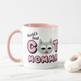 Werelds Beste Kattenmoeder Roze Mok