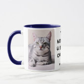 Werelds Beste KattenPapa Foto Navy Mok (Links)
