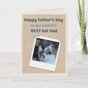 Werelds Beste Kattenpapa Vaderdagkaart (Beste Kat) Kaart