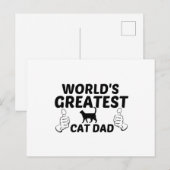 WERELDS BESTE KATTENVADER BRIEFKAART (Voorkant / Achterkant)