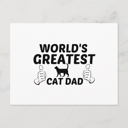 WERELDS BESTE KATTENVADER BRIEFKAART (Voorkant)