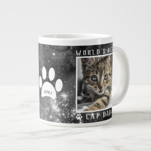 Werelds Beste Kattenvader Ruimte Pootafdrukken Naa Grote Koffiekop