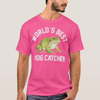 Werelds Beste Kikker Catcher Jongens Meisjes Grapp T-shirt