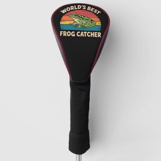 Werelds Beste Kikker Vanger Grappige Meme Sarcasti Golfheadcover (Voorkant)