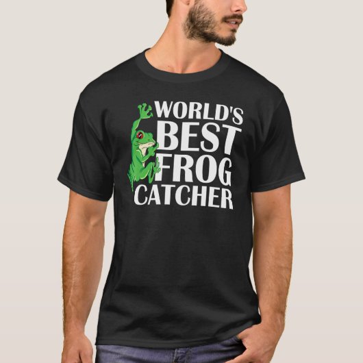 Werelds Beste Kikkervanger met Groene Grog  T-shirt (Voorkant)
