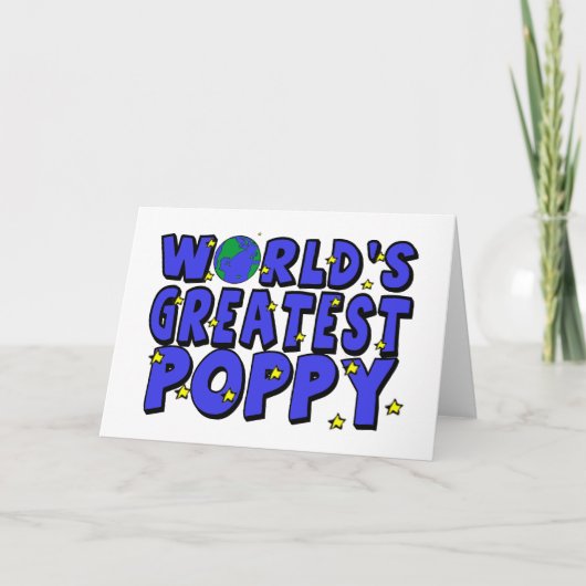 Werelds Beste Klaproos Kaart (Voorkant)