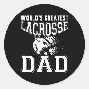 Wérelds Beste Lacrosse Vader Lax Stick Lacrosse Ronde Sticker