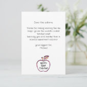 Werelds beste leraar Red Apple, waardering van de  Bedankkaart (Staand voorkant)