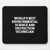 Werelds beste milieuwetenschap en -bescherming muismat (Voorkant)