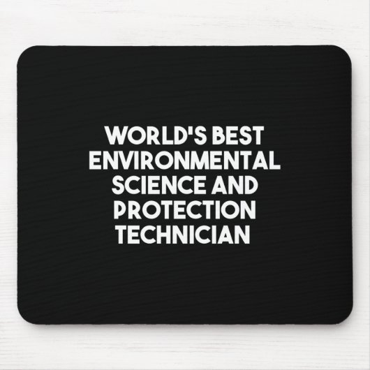 Werelds beste milieuwetenschap en -bescherming muismat (Voorkant)