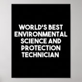 Werelds beste milieuwetenschap en -bescherming poster (Voorkant)