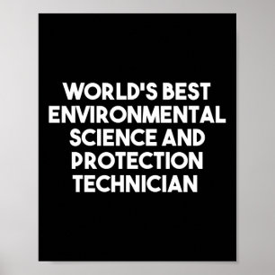 Werelds beste milieuwetenschap en -bescherming poster