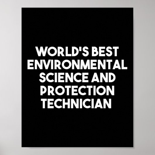 Werelds beste milieuwetenschap en -bescherming poster (Voorkant)