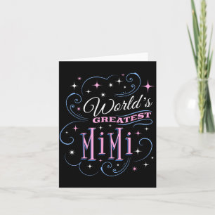 Werelds Beste Mimi Schattige Oma Moederdag Kaart