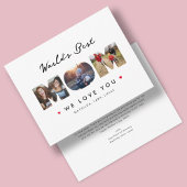 Werelds Beste Moeder 3 Foto Collage Grappige Brief Kaart