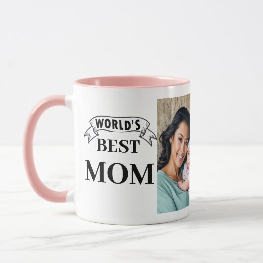 Werelds Beste Moeder Mok - Trendy Gepersonaliseerd (Links)