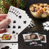 Werelds Beste Moeder Naam Hart Foto Script Aangepa Pokerkaarten (Insitu)