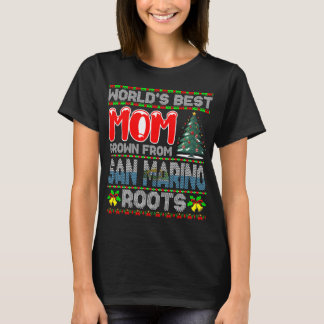 Werelds Beste Moeder Opgegroeid in San Marino Kers T-shirt