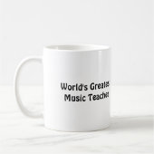 Werelds Beste Muziekleraar Toetsenbord Koffiemok (Links)