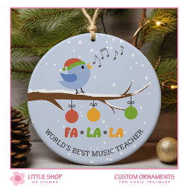 Werelds Beste Muziekleraar Zingende Vogel Personal Keramisch Ornament