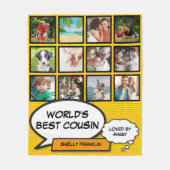 Werelds Beste Neef 12 Retro Pret Fotocomics Fleece Deken (Voorkant)