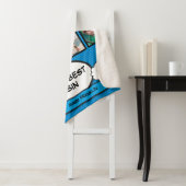 Werelds Beste Neef Cool Fun Comic Photo Collage Sherpa Deken (In situ)