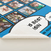 Werelds Beste Neef Cool Fun Comic Photo Collage Sherpa Deken (3/4)