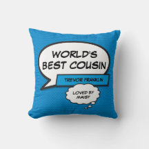 Werelds Beste Neef Fun Moderne Strip Cool Blauw