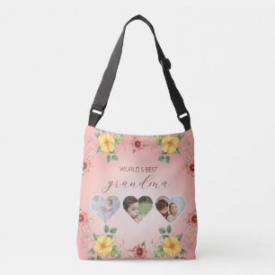 Werelds Beste Oma Bloemhart Fotolijst Crossbody Tas