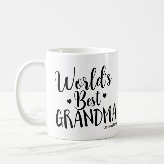 WERELDS BESTE OMA Gepersonaliseerde Aangepaste Naa Koffiemok (Links)
