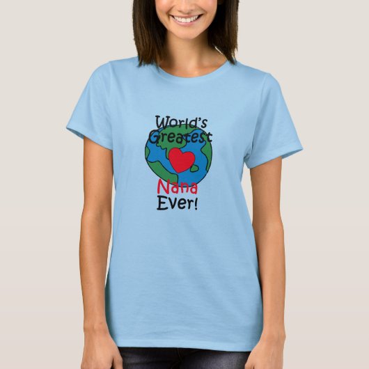 Werelds Beste Oma Hart T-shirt (Voorkant)