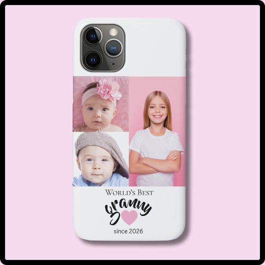 Werelds Beste Oma Sinds Jaar 3 Foto Cute Case-Mate iPhone Case